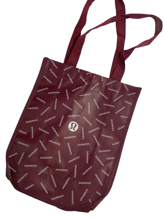 lululemon athletica Handbags - lululemon athletica Maroon Logo Print Tote Bag Burgundy